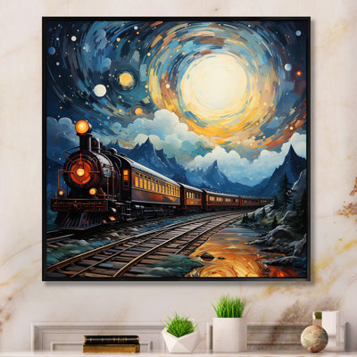 Hammersdale - train jaune, train cosmique - impression