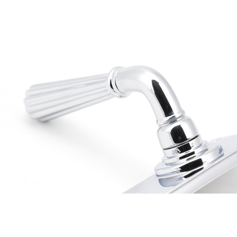 Hinton Lock Door Handle Kit, Polished Chrome