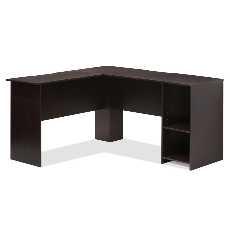 Jalysa L-Shaped Computer Desk, Dark Espresso