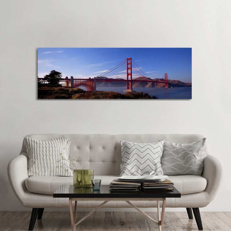 Golden Gate Bridge San Francisco California USA - Wrapped Canvas Panoramic Print, 182.88 cm H x 60.96 cm W