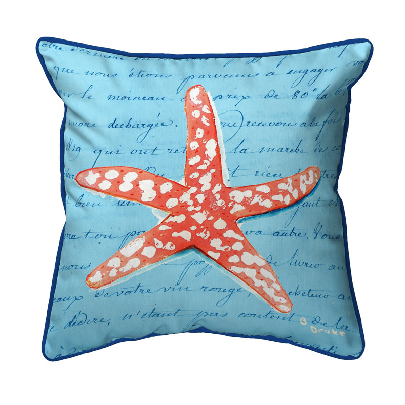 Housse de coussin d'extérieur carré Starfish, Grand