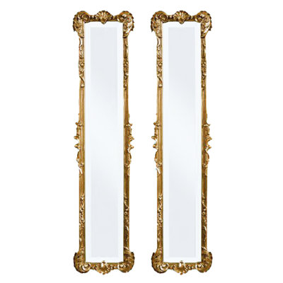 Athallia Ornate Plastic Vintage Rectangular Wall Mirror