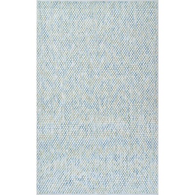 Tapis bleu recyclé tissé à la main Global