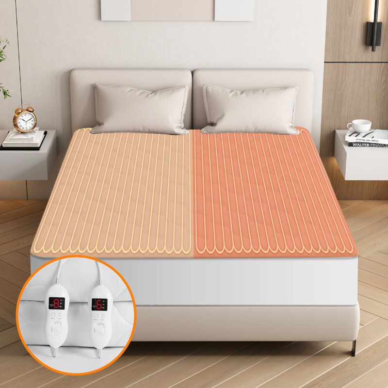 Electric  Mattress Pad Queen White