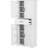 White Bathroom Cabinet - , Adjustable Shelf, Ample Storage, Tipping With Shelf White, Tipping, Storage