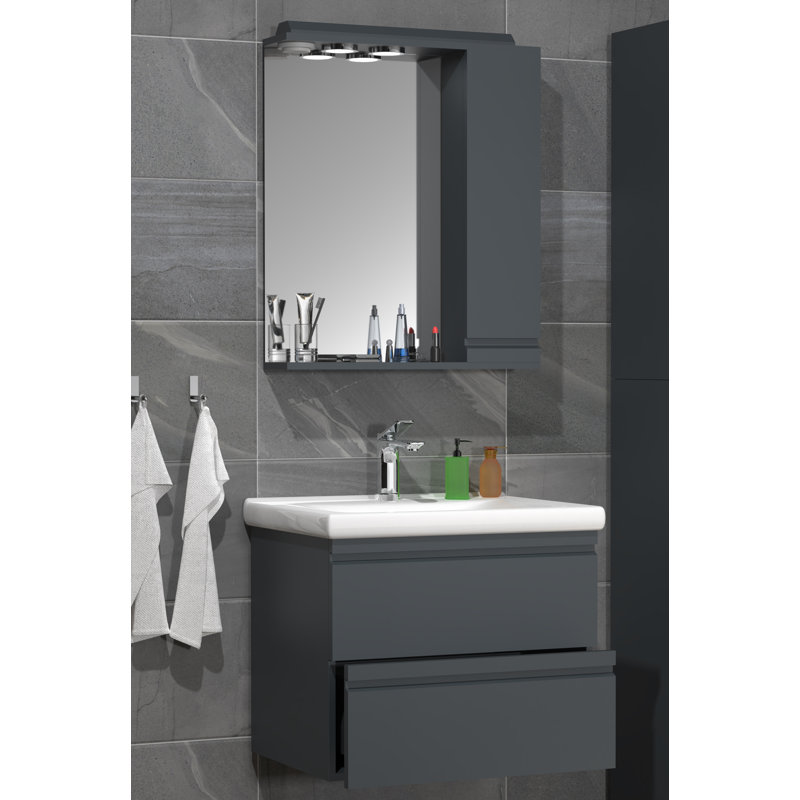 Angielina Bathroom Furniture Suite, Black