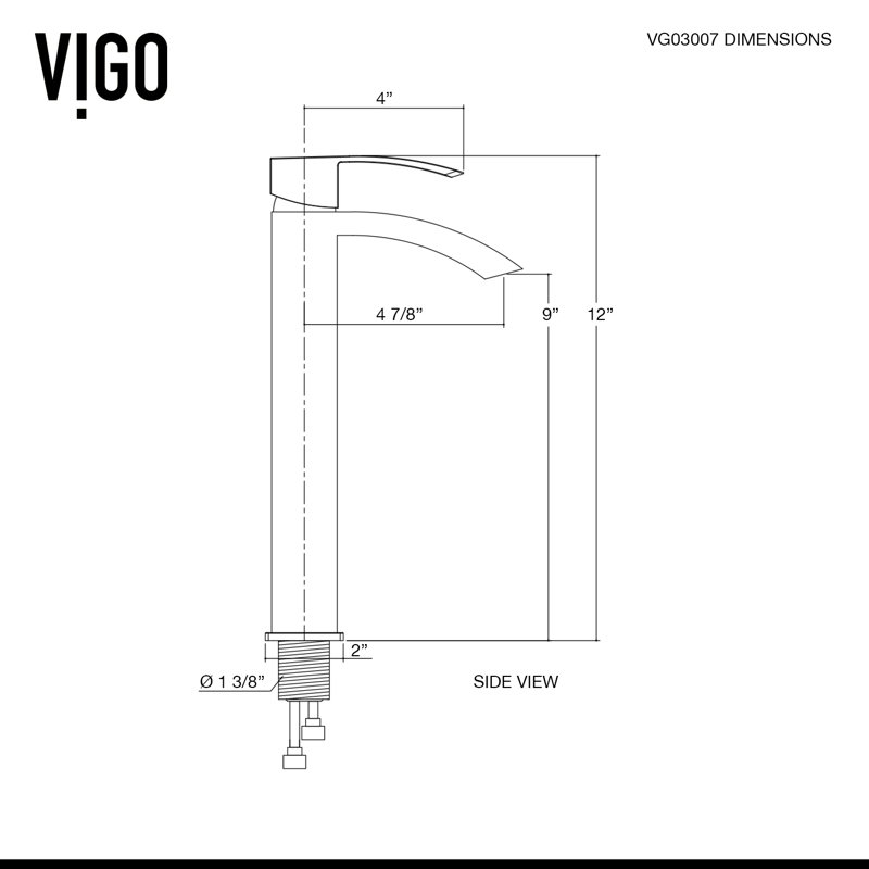Robinet de lavabo vasque à poignée simple H 12 po Duris, Noir mat