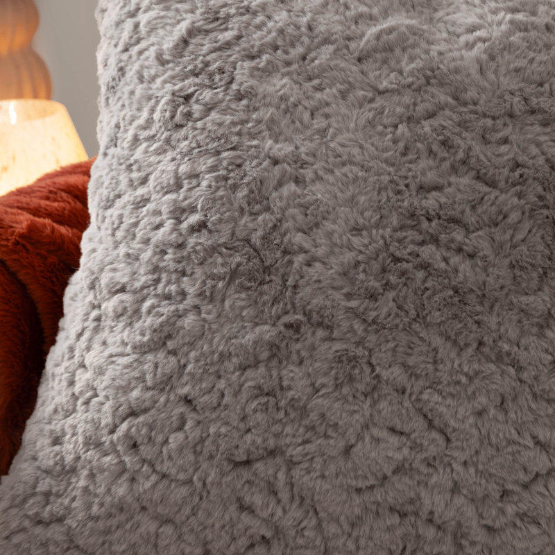 Megeve Cushion Cover Square Throw Pillow Cover, Grey