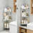 Consumest Corner Shower Caddy Stand - 3-Tier Floor Shower Organizer With Soap Holder, Adjustable Non-Slip Feet, 4 Hooks, And Rust-Resistant Stainless Steel Design For Bathroom Storage-1354107856