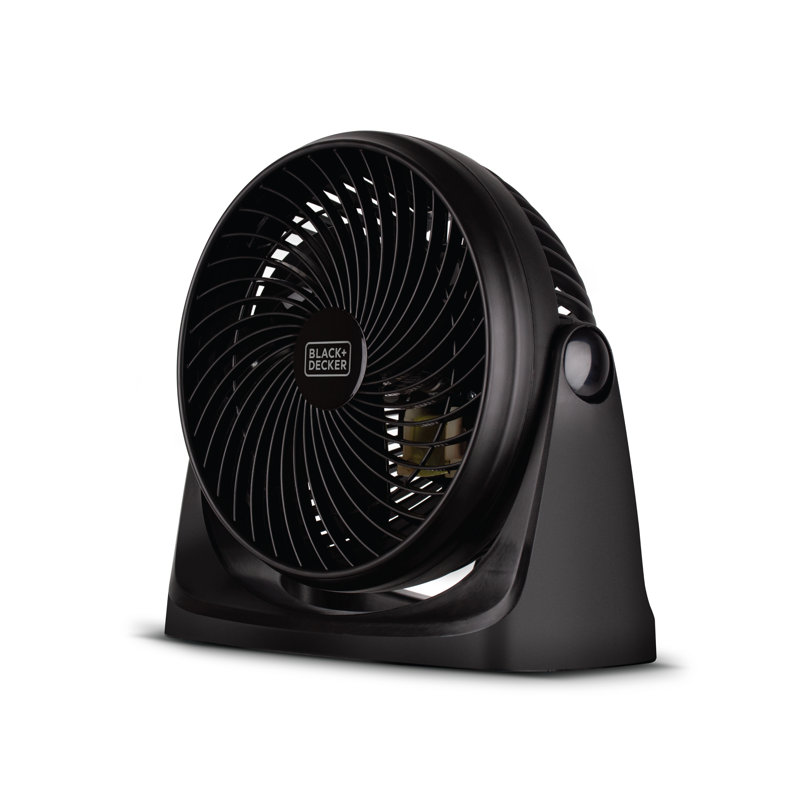 Black Matte Portable 7-Inch Desk Fan with Adjustable Tilt