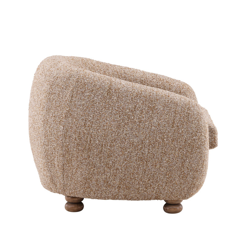 Peggy Polyester Occasional Chair, Paris Latte