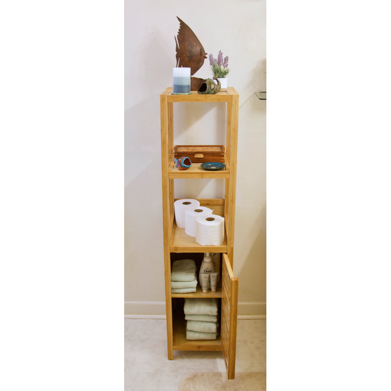 Mitch Solid Wood Linen Cabinet