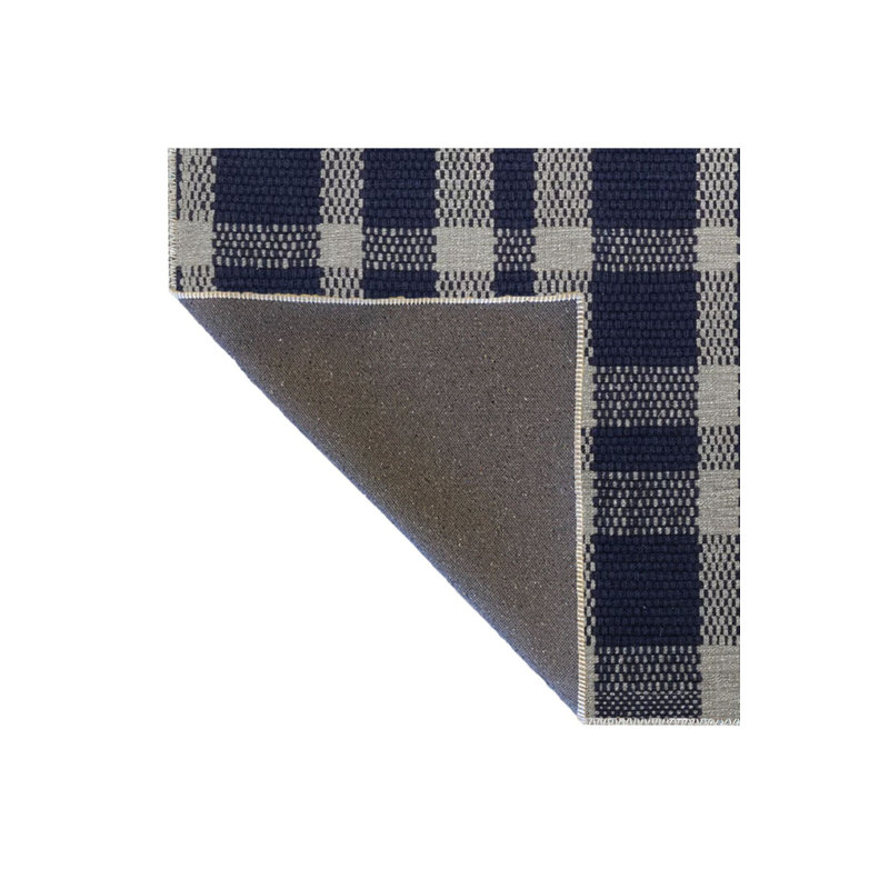 Machine Washable Geometric Blue Square Patterned Creative Modern Decorative Area Rug, Rectangle 3'3" x 4'11" Rug Pad Included