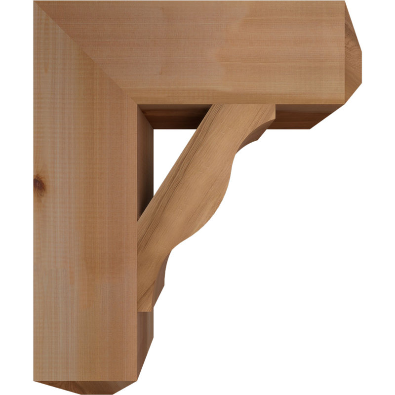 Support pour artisan Funston, H 24 po x l 5,5 po x P 20 po, Lisse, Cèdre rouge