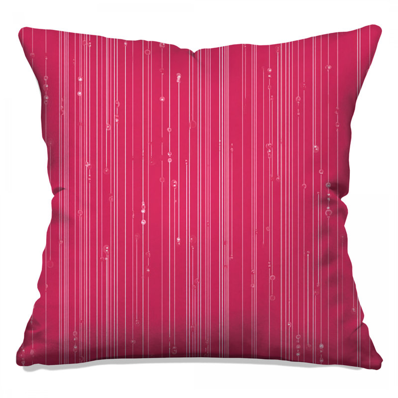 Coussin Lines, oreillers abstraits double face, 16 po x 16 po