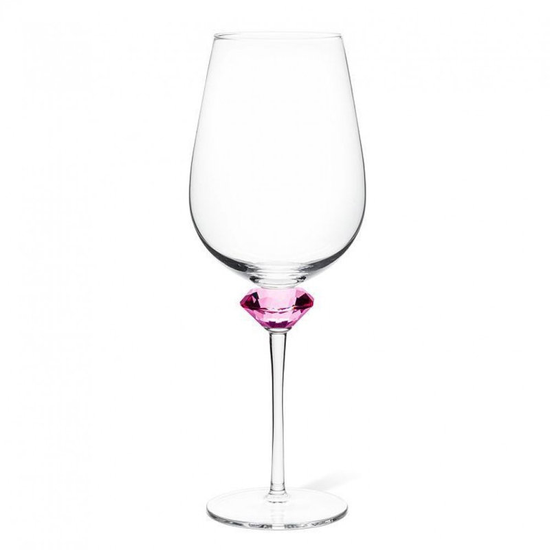 Verre à vin rose