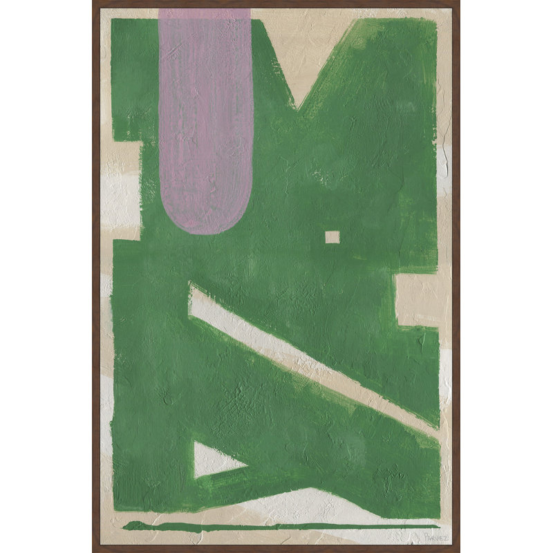 «Field Patches» par Parvez Taj - reproduction encadrée sur toile, H 18 po x l 12 po x P 1,5 po
