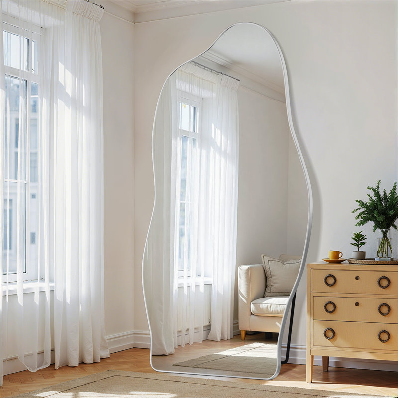 Dreamy Cloud Full-Length Mirror, Silver, 76" x 36"