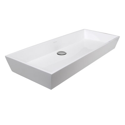 Lavabo pour salle de bain à vasque rectangulaire