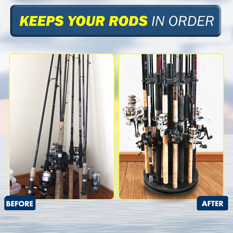24 supports rotatifs noirs