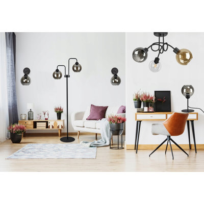Bunn 3 - Light Black Sphere Pendant