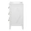 Ensemble de meuble-lavabo sur pied 24 po avec lavabo en céramique, ensemble de meuble-lavabo simple autoportant avec 3 tiroirs et cadre en bois massif-1443027737