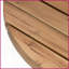 Table basse ronde 35,6 po en bois d'acacia massif pour le salon - Style naturel pour unifier les espaces
