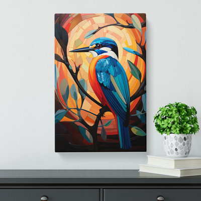 Kingfisher Constructivism No.2 - Art Prints - Wrapped Canvas