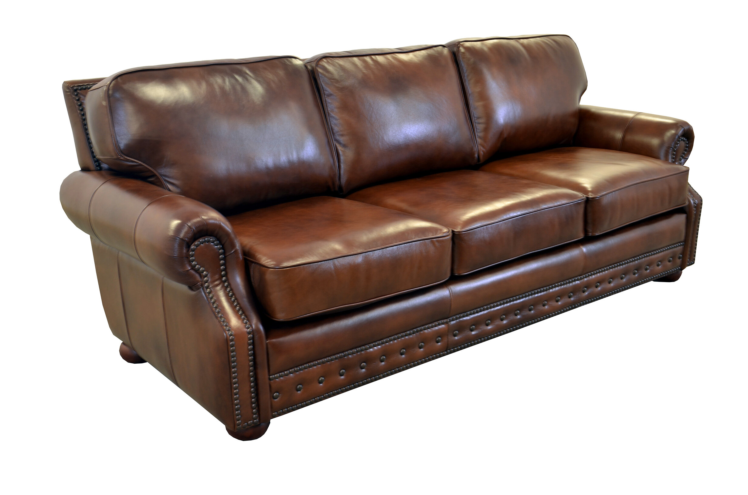 Speroni 98'' Leather Sofa