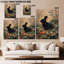 Art mural sur toile de lapin Timuba - Printemps et Pâques, lapin, décoration murale avec œuvre d'art inspirée de la nature, cadre sur pin, 12 po x 16 po-1800948226
