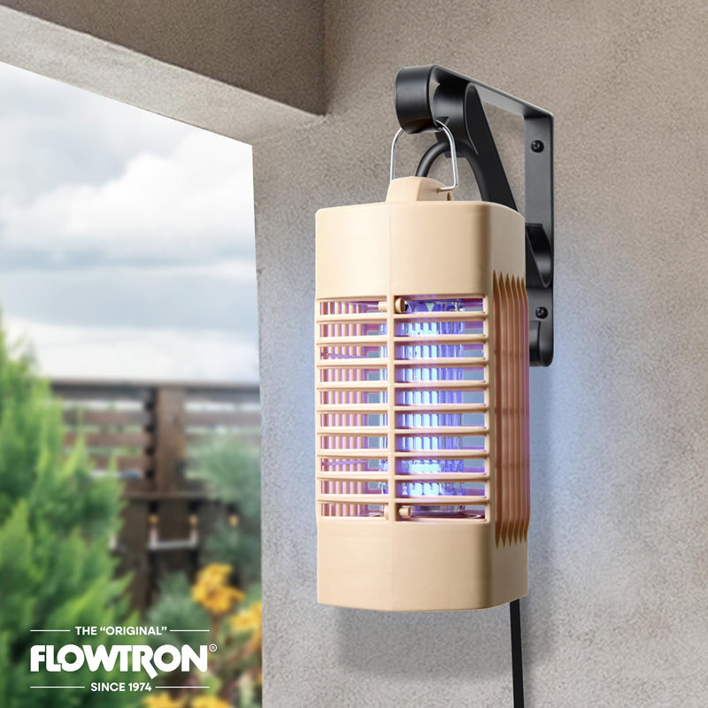 Plug-in d'intérieur moustiquaire et piège anti-mouches 1000V Flowtron, 9.13" H x 4.05" W x 4.25" D, Beige