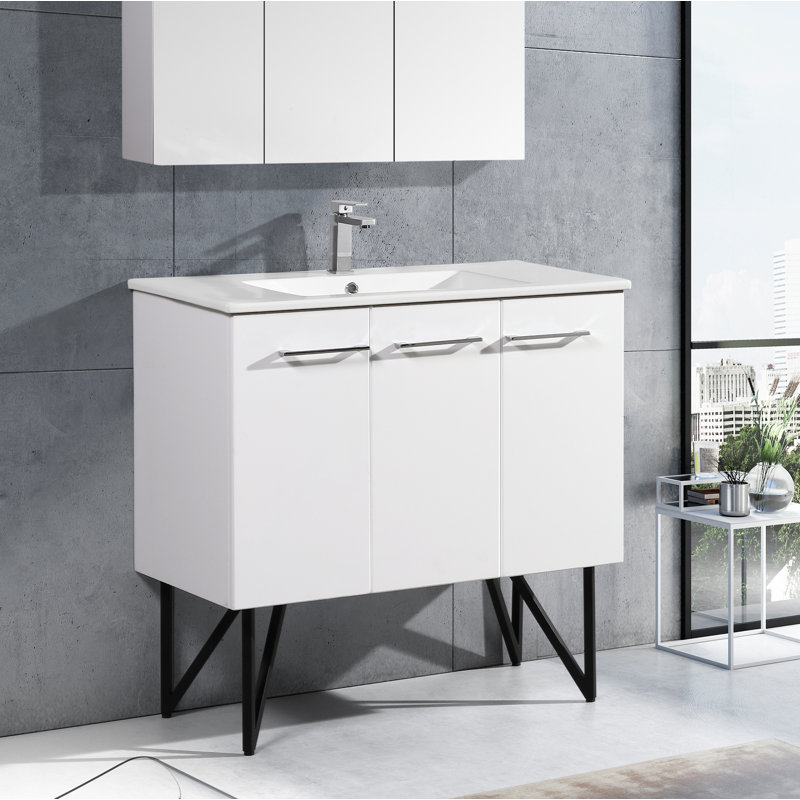 Meuble-lavabo de 36 po Annécy, Blanc