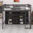 Loft Bed With Open Storage Shelves And Built-In Ladder