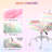 Rainbow Fuzzy Unicorn Office Chair, Plush Desk Chair, With Swivel Base, Whimsical & Cozy For Playroom & Office