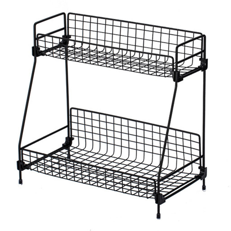 Freestanding Spice Rack with Adjustable Racks, H30cm x W16cm x D31.5cm