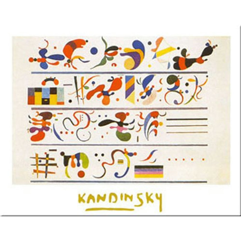 «Succession» par Wassily Kandinsky, impression sur papier non encadrée