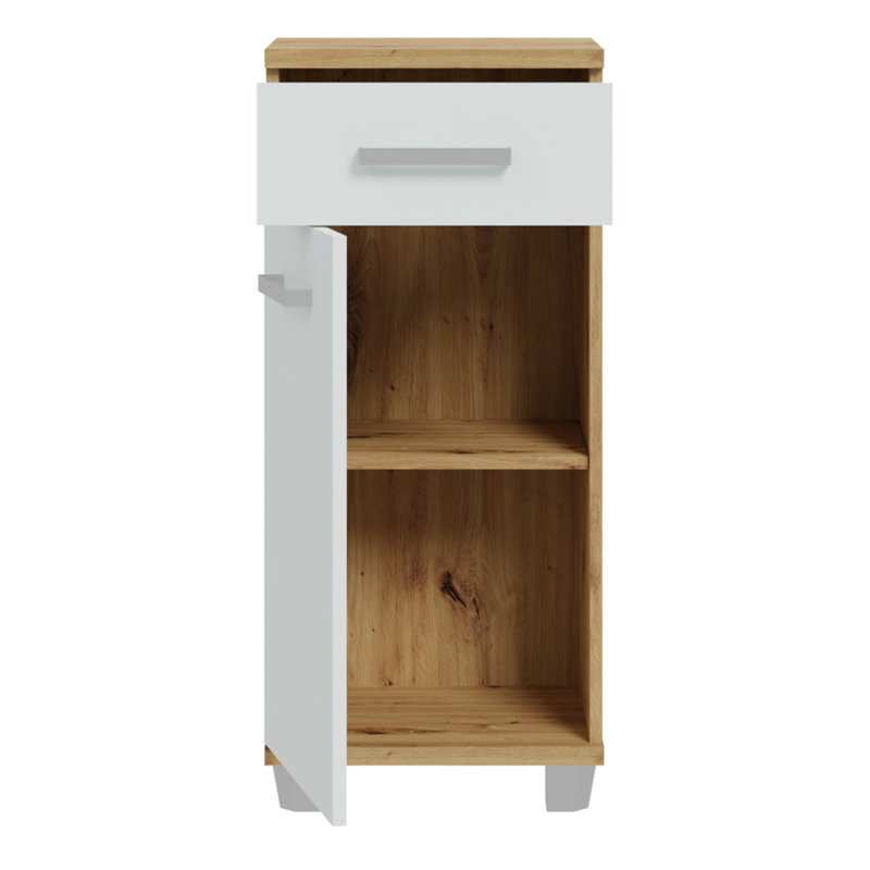 Veris Freestanding Bathroom Cabinet, Light Grey