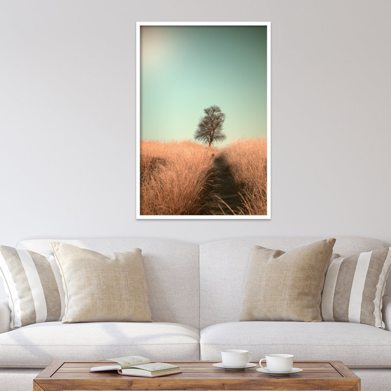 Grass And Path by Jaap Van Den, 28" W x 41" H, White