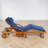 Outdoor Chaise Lounge, Adjustable Backrest And Footrest, Solid Wood, Curved Armrests, Contemporary, Poolside-659851100
