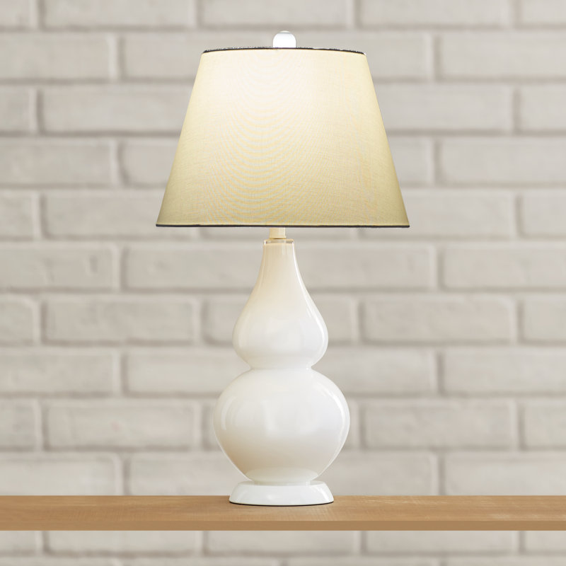 Moriarty Ceramic Table Lamp, White