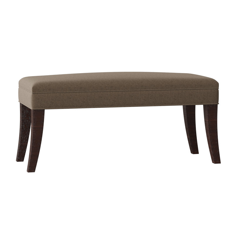 Deerfield Upholstered Bench, Smoke (9508 63), Espresso