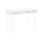 Bureau d'ordinateur avec base en métal blanc avec tiroirs 40 po de rangement pour un espace de travail productif