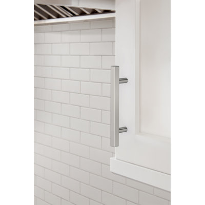 Bar Pulls Square 3-3/4 inch (96mm) Center-to-Center Polished Chrome Cabinet Pull - 25 Pack