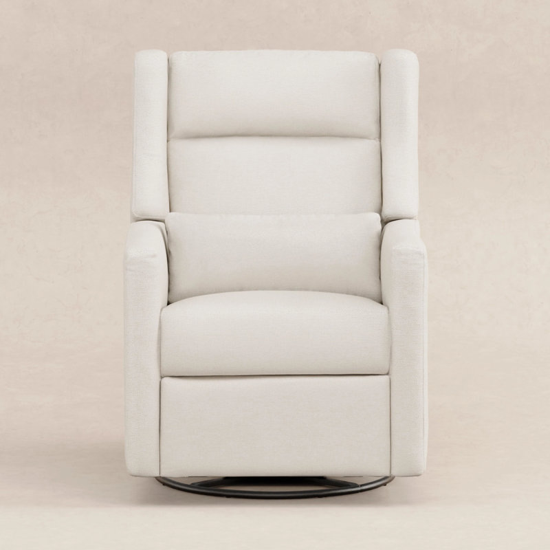Kiwi Power Recliner and Swivel Glider with Power Adjustable Headrest and USB Port, Cream Eco