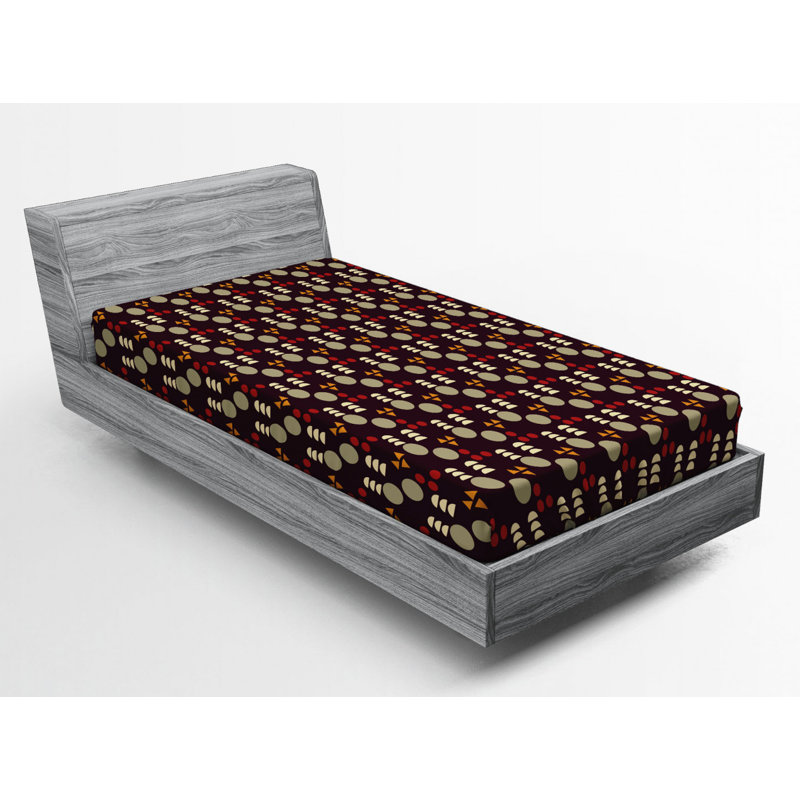 Microfiber Geometric Fitted Sheet, Twin XL Fitted Sheet