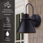 Plafonnier d'extérieur 1 lumière noir mat