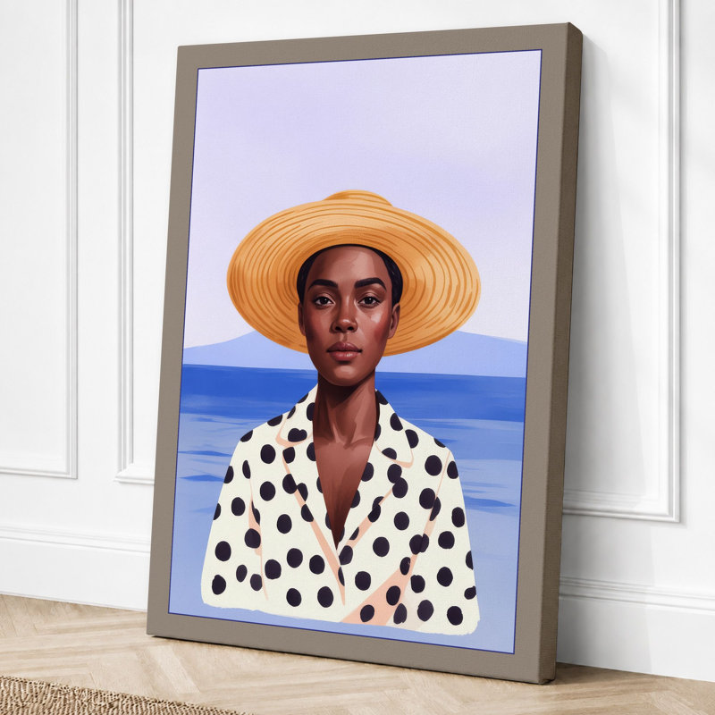 Print, 24x16 - 61.0 x 40.6 cm, Teal Border