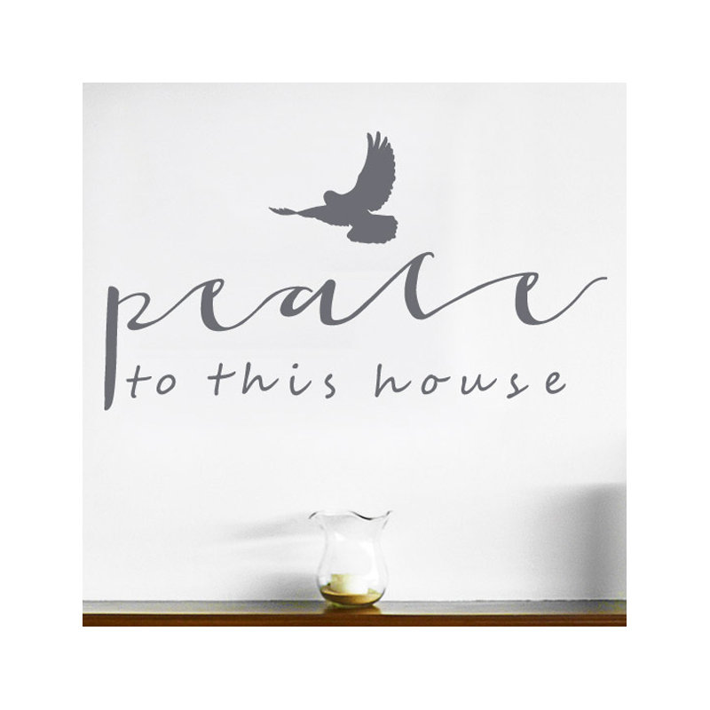 Non-Wall Damaging Wall Decal, Grey, Medium