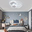 Star-Shaped 55Cm LED Flush Mount With Remote