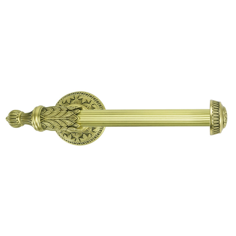 HAMPTON TISSUE BAR RIGHT; SATIN GOLD FINISH, Antique Brass
